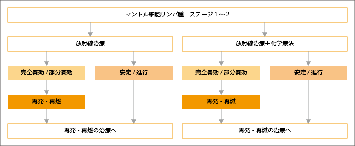 ステージ1～2のマントル細胞リンパ腫の治療選択